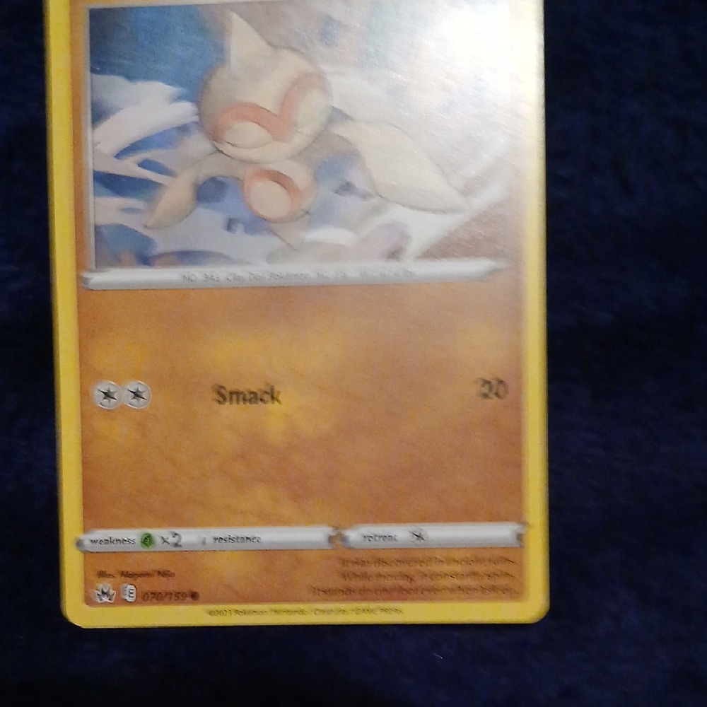 Pokemon Baltoy Card with Yellow Border